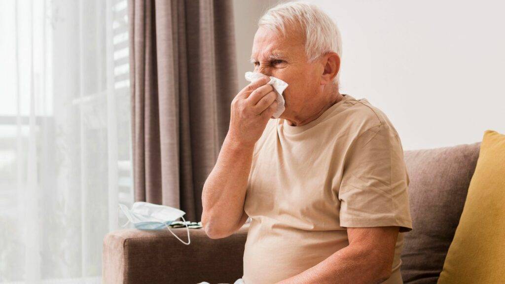 Alergias respiratorias y cutáneas en personas mayores